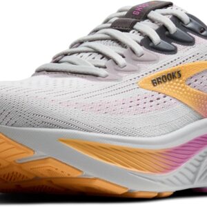 Brooks Women’s Ghost 17 Neutral Running Shoe - Oyster/Apricot/Pink - 10 X-Wide