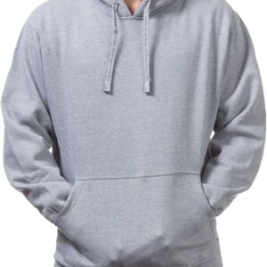 Pro Club Men's Heavyweight Pullover Hoodie (13oz), Heather Gray, 3X-Large