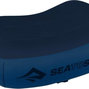 Sea to Summit Aeros Premium Inflatable Travel Pillow, Regular (13.4 x 9.4), Navy Blue