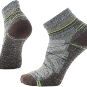 Smartwool Mens Hike Light Cushion Pattern Ankle Socks Ash-Charcoal Large