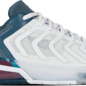 K-Swiss Men's Ultrashot 4 Tennis Shoe, White/Stargazer/Neon Blaze, 9 M