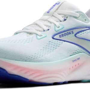 Brooks Women’s Glycerin 22 Neutral Running Shoe - White/Limpet Shell/Amparo Blue - 6.5 Medium
