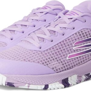 Skechers Women's Go Train Arch Fit Viper Court Pro-Pickleball Sneaker, Lavender, 9.5