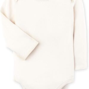 Colored Organics - Organic Cotton Baby Bodysuit - Long Sleeve Infant One Piece - Natural - 3-6M