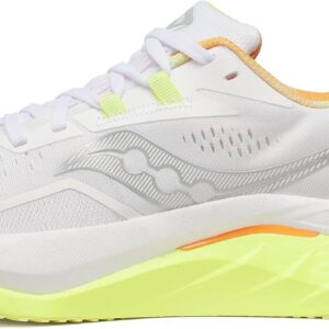 Saucony Women's Endorphin Speed 4 Sneaker, White/Sunny, 10