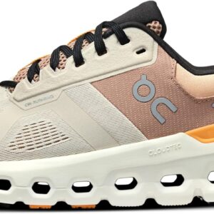 On Women's Cloudrunner 2 Sneaker, Pearl/Tangerine, 8