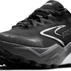 Brooks Men’s Caldera 8 Ultra Trail Running Shoe - Black/Blackened Pearl/White - 10 Medium