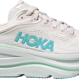 Hoka Women's Bondi 9 Sneaker, Frost/Cielo Blue, 6.5