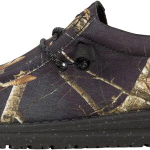 HEYDUDE Wally Realtree Edge Colors Black/Camo Size M11, Men’s Shoes, Men's Slip-on Loafers, Comfortable & Light-Weight