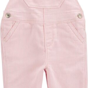 OshKosh B'Gosh Girls World's Best Overalls, Pink Hickory Stripe, 4T
