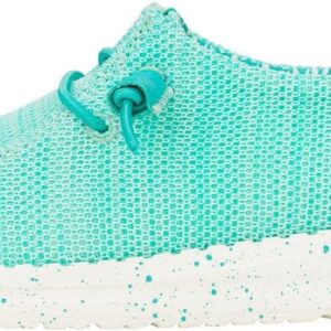 HEYDUDE Wendy Stretch Sox Ceramic Blue Size 10, Women’s Shoes, Slip-on Loafers, Comfortable & Light-Weight