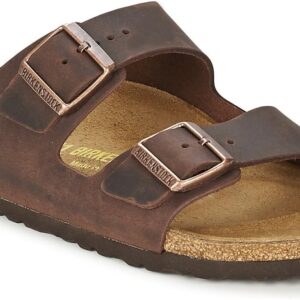 Birkenstock Arizona Soft Footbed Birkibuc Sandal,Habana Oiled Leather,44 N EU/11-11.5 2A(N) US Men