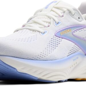 Brooks Women’s Glycerin 22 Neutral Running Shoe - White/Blue Heron/Apricot - 7 Medium