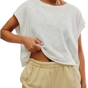 Free People Women's My Time Tee, White