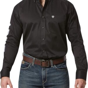 ARIAT Men’s TEK Polo Shirt Black/White