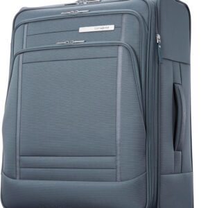 Samsonite UpLIFT 25" Lightweight Softside Luggage with Spinner Wheels - Expandable, Medium Checked - Airline-Approved, Polyester Soft Suitcase for Ultra Light Travel - Elemental Blue