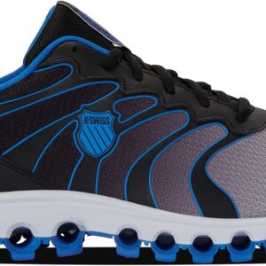 K-Swiss Men's Tubes 200 Training Shoe, Black/Brilliant Blue/Vapor Blue White, 8 XW