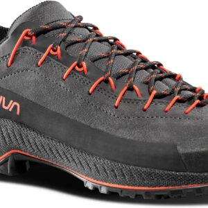 La Sportiva Men's TX4 EVO Leather Technical Approach/Hiking Shoes, Carbon/Cherry Tomato, 10