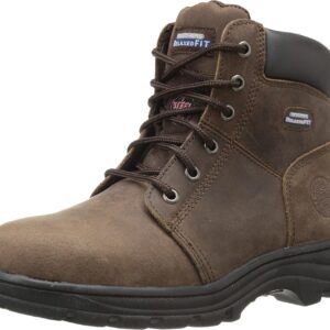 Skechers Women's Workshire Peril Boot Industrial, Dark Brown, 9 M US