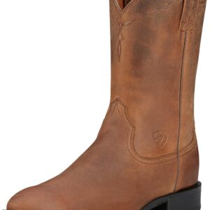 ARIAT Mens Heritage Roper Western Boot Distressed Brown 10.5