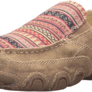 ROPER Womens Daisy Southwest Slip On Flats Casual - Beige - Size 7.5 B