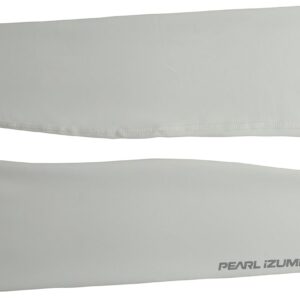 PEARL iZUMi Unisex Sun Arm Sleeves, Durable & Stretchy Sleeves For Sun Protection When Cycling, Running & more, White, Small