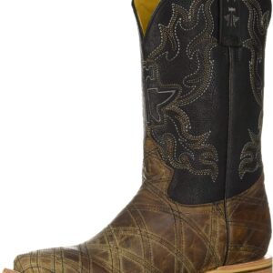 Tin Haul Shoes Men's What's Your Angle Western Boot, tan, 8.5 Medium US