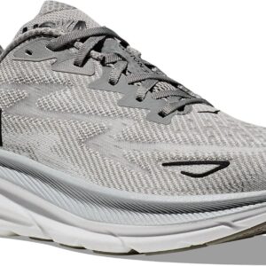 Hoka Men's Clifton 9 Sneaker, Harbor Mist/Black, 12 Wide