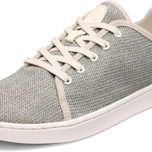 OLUKAI Pehuea Li Women's Lace-Up Sneakers, Casual Everyday Shoes with Drop-in Heel, Lightweight & Breathable Mesh Design, All-Day Comfort & Support, Tapa/White Sand, 7