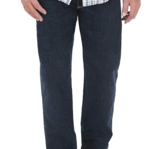 Wrangler 35051DS Mens Rugged Wear Series Relaxed Fit Jean, Dark Stone -30W x 32L