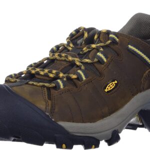 KEEN womens Targhee 2 Low Height Waterproof Hiking Shoe, Cascade Brown/Golden Yellow, 9 Wide US