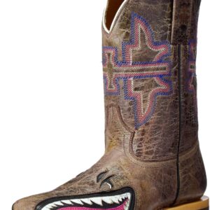 Tin Haul Shoes Girl's I Don't BITE Western Boot, Pink, 3 Medium US Little Kid