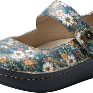 Alegria Women's Paloma Mary Jane Nurse Shoe Clog Comfort Leather Sugar N Fall Spice 6-6.5 M US