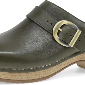 Dansko Baylor Slip-On Mule Clogs for Women - Memory Foam and Arch Support for All -Day Comfort and Support - Lightweight EVA Outsole for Long-Lasting Wear Ivy 8.5-9 M US