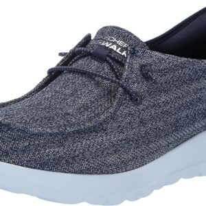 Skechers Women's Hands Free Slip-Ins Go Walk Joy Moc Toe Casual Shoe Sneaker, Navy, 10.5