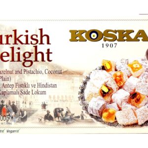 KOSKA Hazel Pistachio Coconut Turkish Delight, 500 GR
