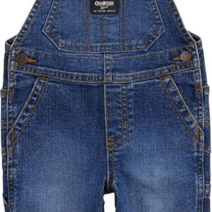 OshKosh B'Gosh Boys World's Best Overalls, Railroad Ozone Wash, 6M