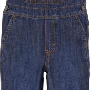 OshKosh B'Gosh Baby Boy World's Best Overalls, Dark Wash, 12M