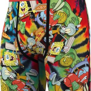 PSD Men's Boxer Briefs - Spongebob Grubbin, 7 Inch Inseam, Moisture-Wicking, 4-Way Stretch, Boxer Briefs for Men, Medium